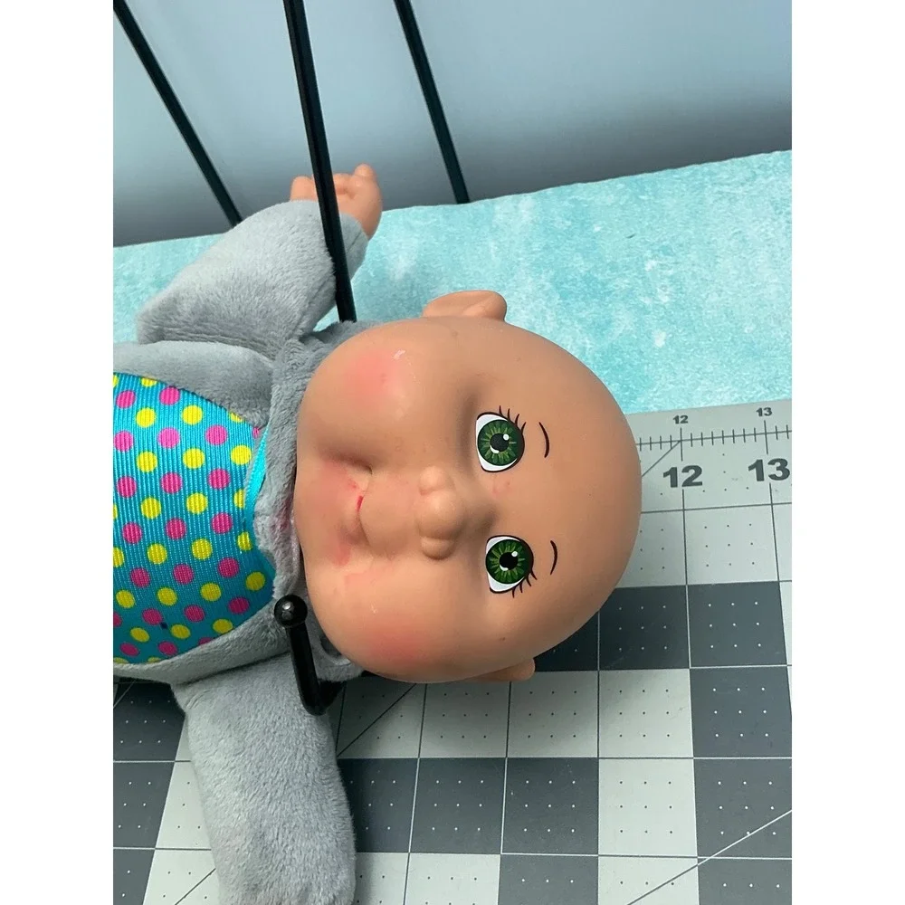 Cabbage Patch Kids Cuties Koala Plush Doll Gray Polka Dot 9 Inch Green Eyes